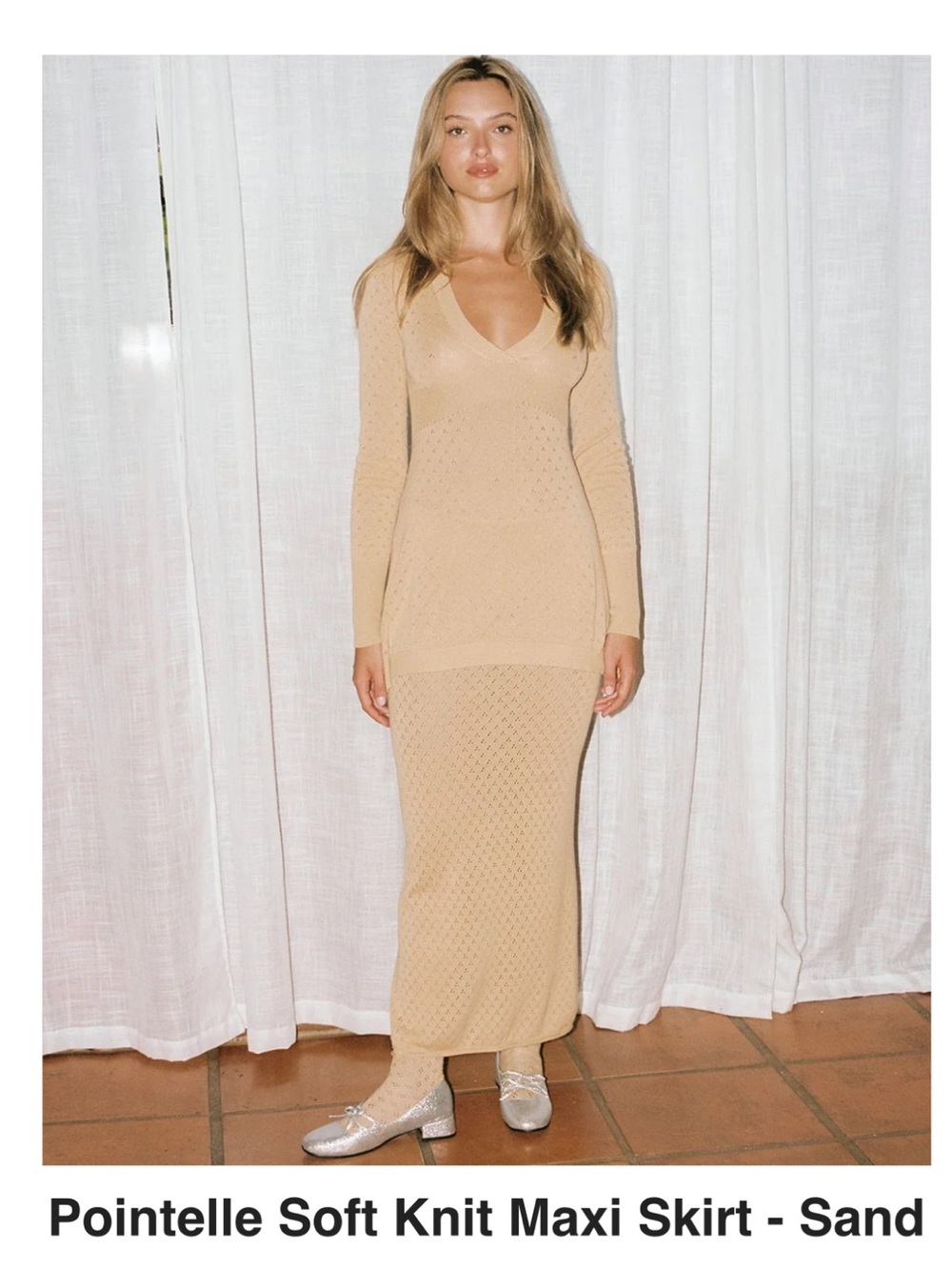 MY MUM MADE IT Soft knit Pointelle Dress - Grey
